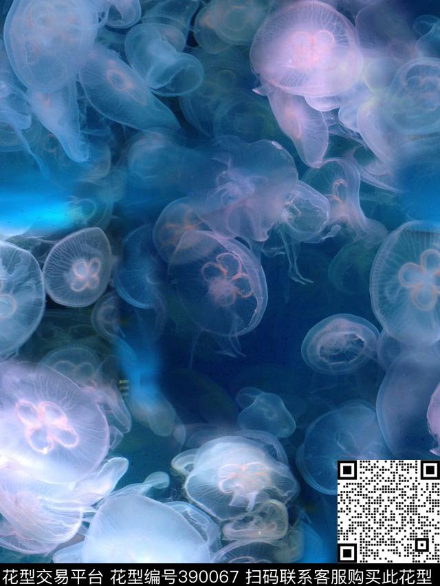 潮流复古海洋数码印花华亿平台下载（图片编号: 390067） - 瓦栏（Walan）