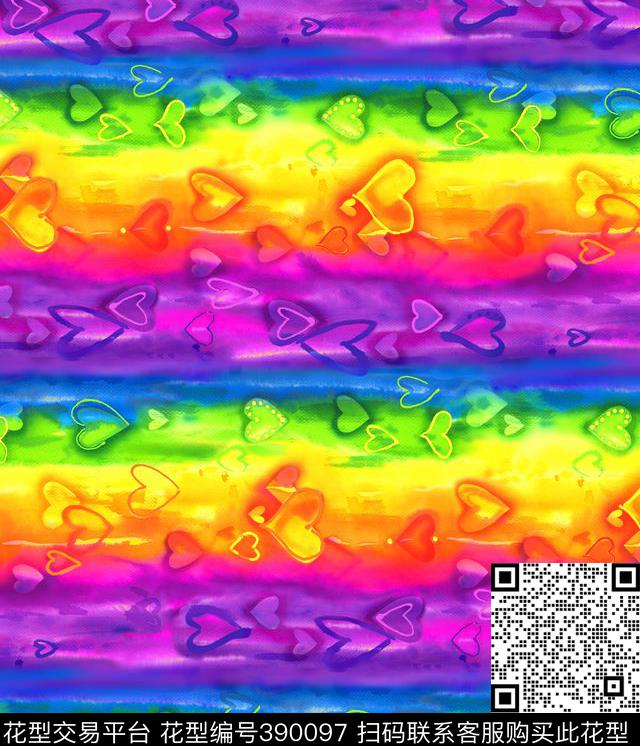 浪漫彩虹家纺传统印花华亿平台下载（图片编号: 390097） - 瓦栏（Walan）