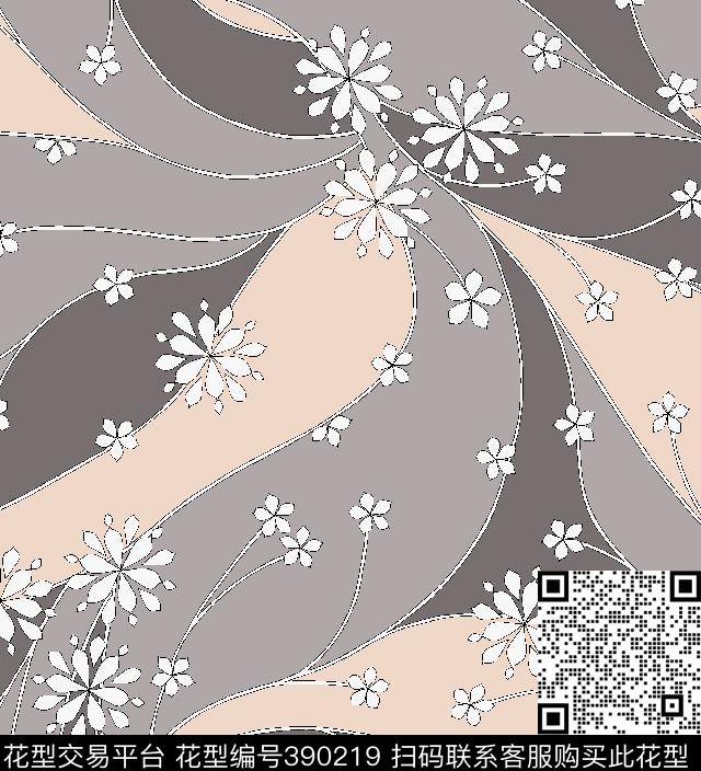乱花雏菊小碎花传统印花华亿平台下载（图片编号: 390219） - 瓦栏（Walan）