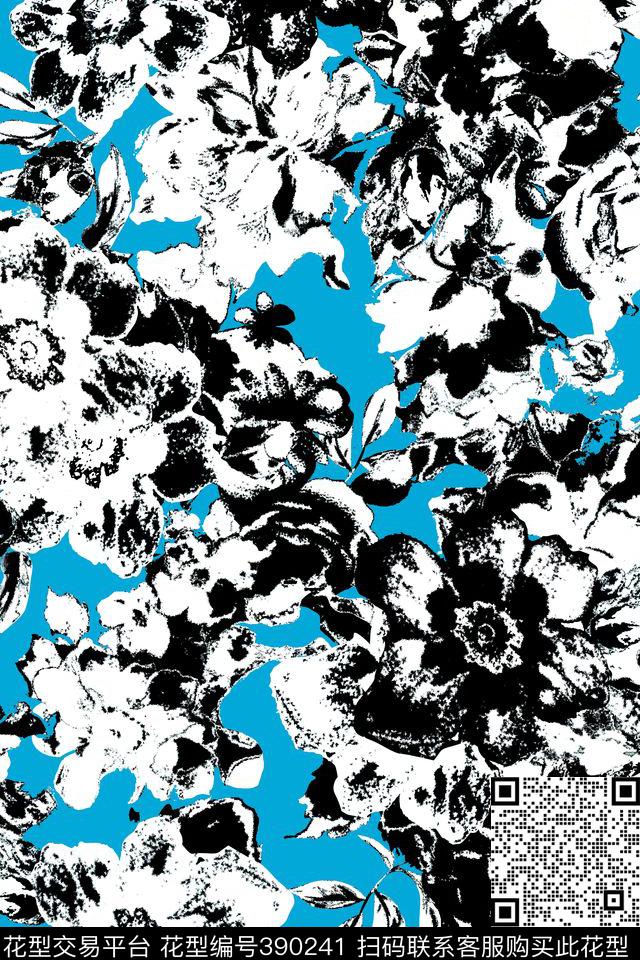 传统印花花卉肌理花卉传统印花华亿平台下载（图片编号: 390241） - 瓦栏（Walan）