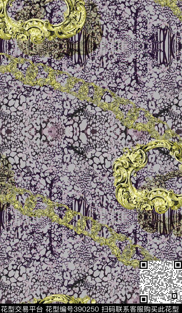 底纹古典数码数码印花华亿平台下载（图片编号: 390250） - 瓦栏（Walan）