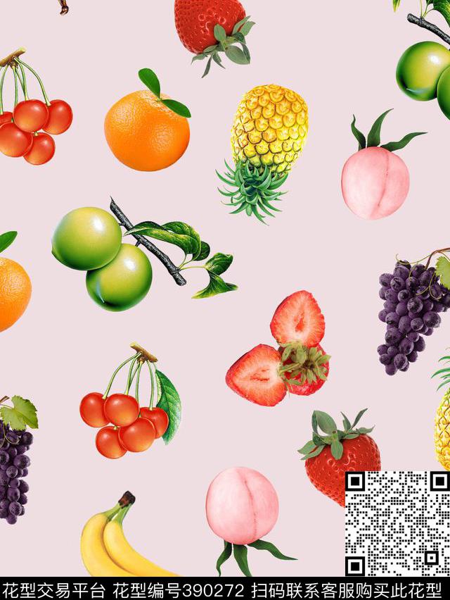 欧美水果数码印花华亿平台下载（图片编号: 390272） - 瓦栏（Walan）