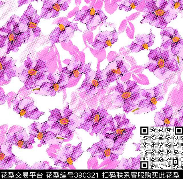 12*11.7cm\300dpi\tiff花卉田园传统印花华亿平台下载（图片编号: 390321） - 瓦栏（Walan）