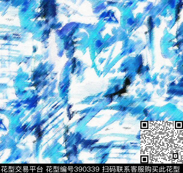 抽象水彩画数码印花华亿平台下载（图片编号: 390339） - 瓦栏（Walan）