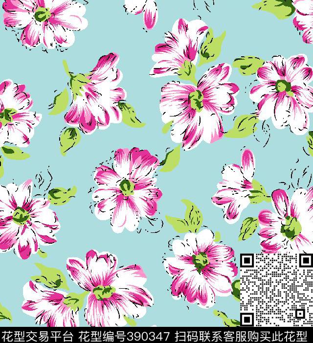 服装花传统印花华亿平台下载（图片编号: 390347） - 瓦栏（Walan）