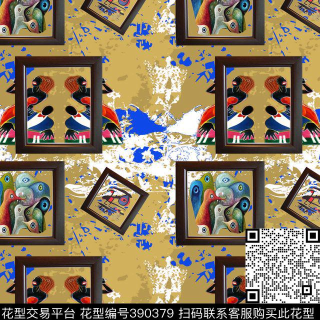 抽象数码数码印花华亿平台下载（图片编号: 390379） - 瓦栏（Walan）