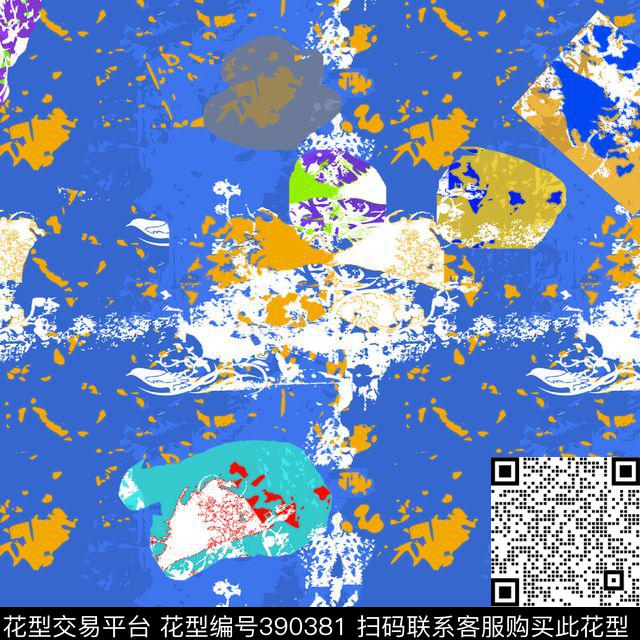 抽象数码传统印花华亿平台下载（图片编号: 390381） - 瓦栏（Walan）