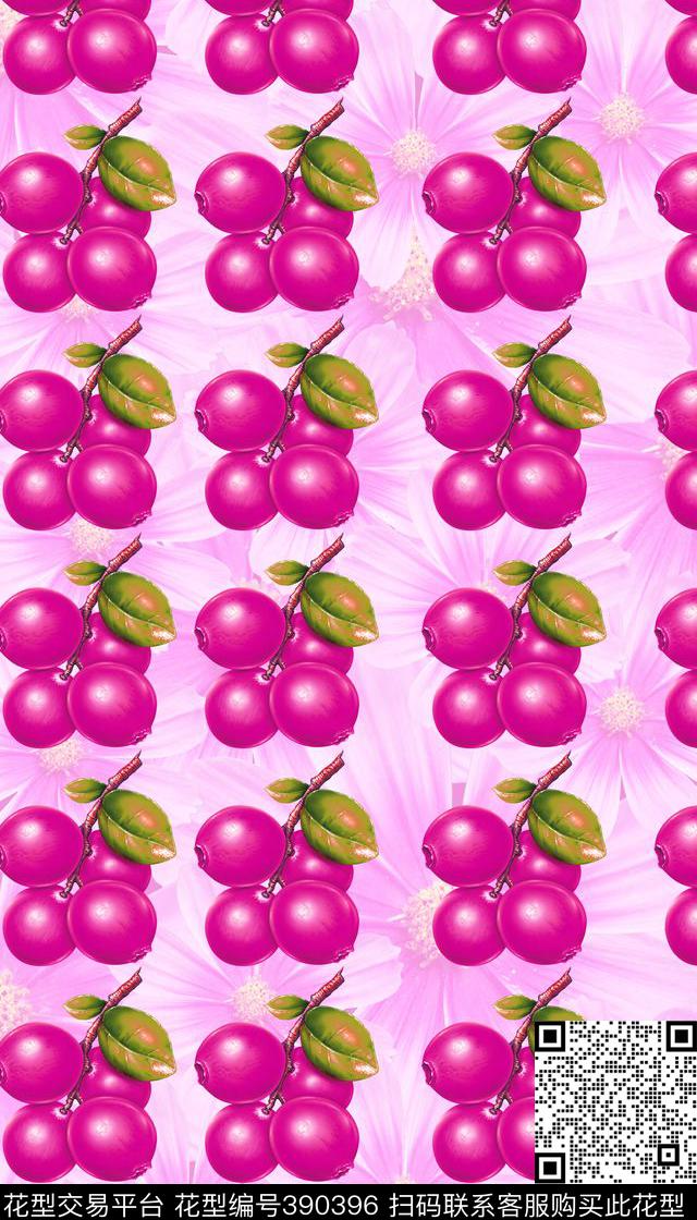 水果写意水果类数码印花华亿平台下载（图片编号: 390396） - 瓦栏（Walan）