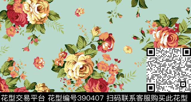 花服装传统印花华亿平台下载（图片编号: 390407） - 瓦栏（Walan）