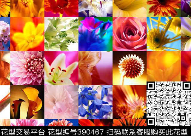 时尚花卉42*30cm\300dpi\tiff数码印花华亿平台下载（图片编号: 390467） - 瓦栏（Walan）