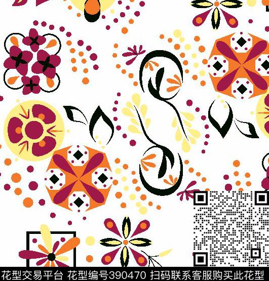 华亿平台图案传统印花华亿平台下载（图片编号: 390470） - 瓦栏（Walan）