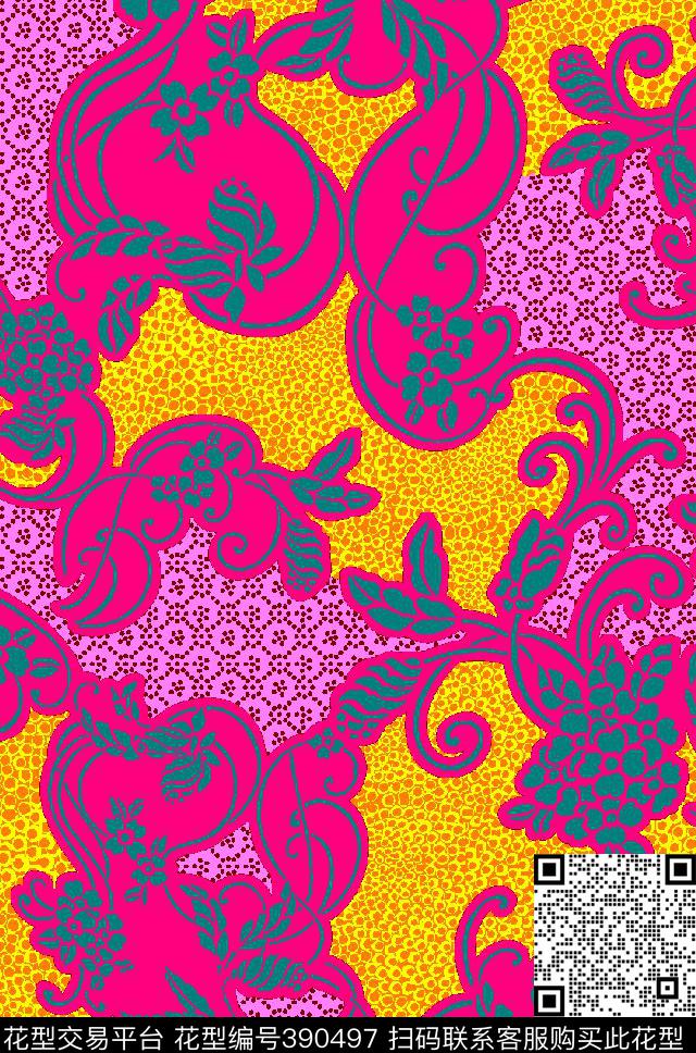 华亿平台图案传统印花华亿平台下载（图片编号: 390497） - 瓦栏（Walan）