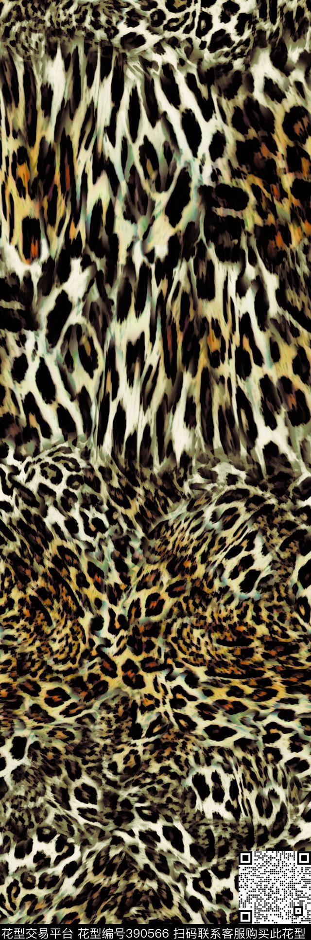 动物纹豹纹印花传统印花华亿平台下载（图片编号: 390566） - 瓦栏（Walan）