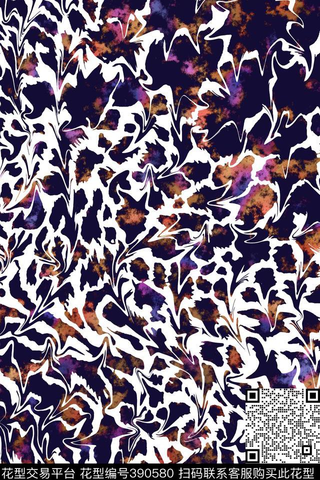豹纹星空星云数码印花华亿平台下载（图片编号: 390580） - 瓦栏（Walan）