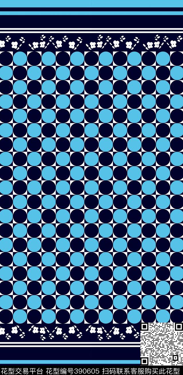 几何线条小翠花传统印花华亿平台下载（图片编号: 390605） - 瓦栏（Walan）