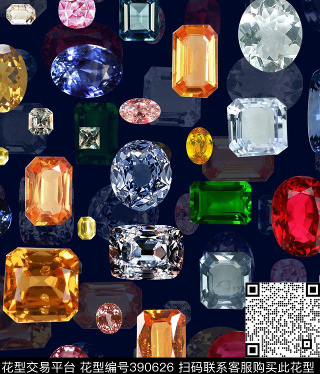 宝石光感贵气数码印花华亿平台下载（图片编号: 390626） - 瓦栏（Walan）