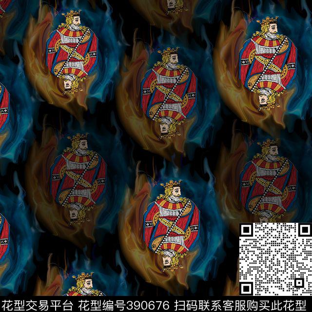 潮流复古男装华亿平台数码印花华亿平台下载（图片编号: 390676） - 瓦栏（Walan）