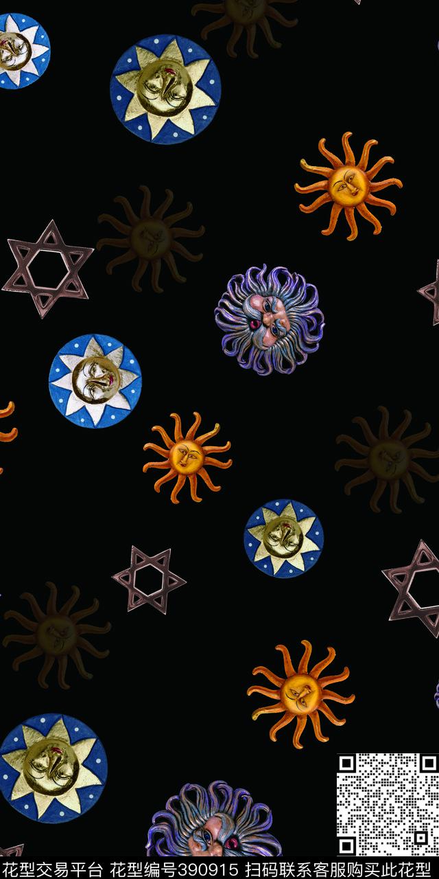 时尚表情时尚图形数码印花华亿平台下载（图片编号: 390915） - 瓦栏（Walan）