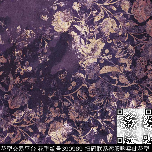 欧美残旧效果传统印花华亿平台下载（图片编号: 390969） - 瓦栏（Walan）