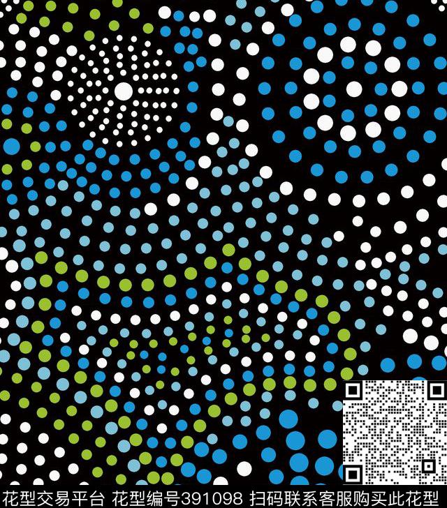 波点几何圆点传统印花华亿平台下载（图片编号: 391098） - 瓦栏（Walan）