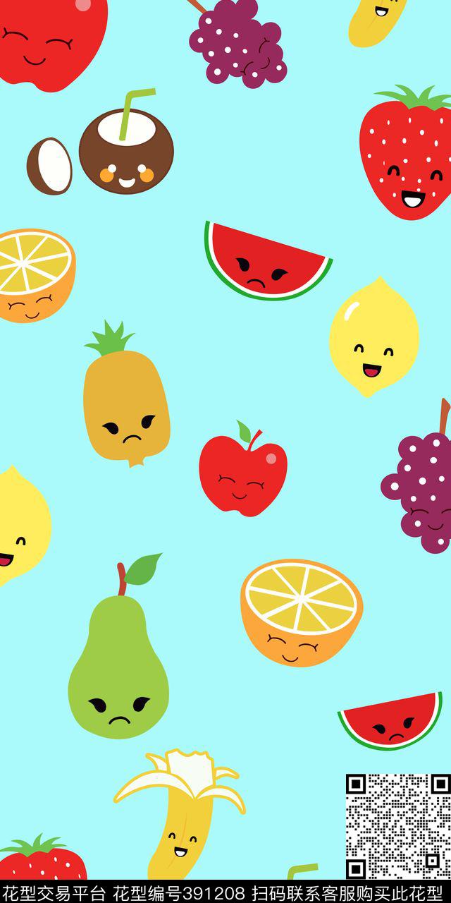 卡通水果礼物盒传统印花华亿平台下载（图片编号: 391208） - 瓦栏（Walan）