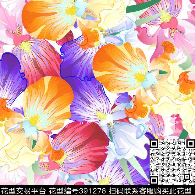 热带长巾简洁明快时尚大方长巾丝巾数码印花华亿平台下载（图片编号: 391276） - 瓦栏（Walan）