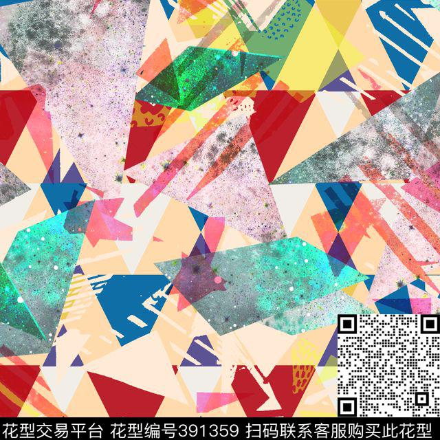 几何简约肌理传统印花华亿平台下载（图片编号: 391359） - 瓦栏（Walan）