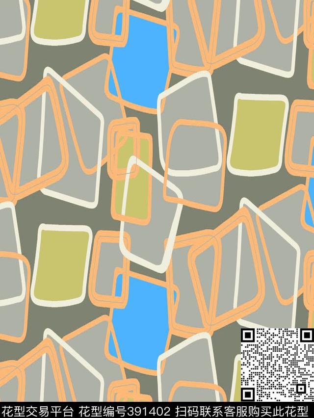 几何传统印花华亿平台下载（图片编号: 391402） - 瓦栏（Walan）