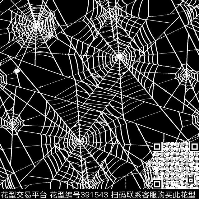 流行时尚蜘蛛网流行风格传统印花华亿平台下载（图片编号: 391543） - 瓦栏（Walan）