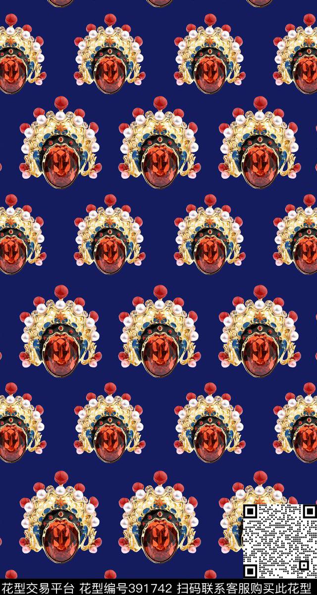 珠宝艺彩——绚丽数码风数码印花华亿平台下载（图片编号: 391742） - 瓦栏（Walan）