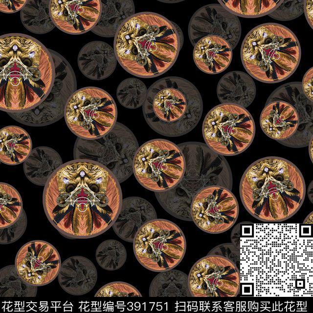 抽像几何字母数码印花华亿平台下载（图片编号: 391751） - 瓦栏（Walan）