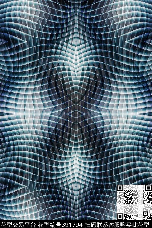 抽象服装机理数码印花华亿平台下载（图片编号: 391794） - 瓦栏（Walan）