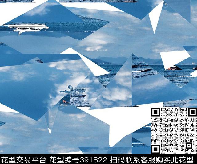 潮流抽象复古数码印花华亿平台下载（图片编号: 391822） - 瓦栏（Walan）