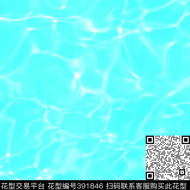海洋水波纹深海夜光水波纹数码印花华亿平台下载（图片编号: 391846） - 瓦栏（Walan）