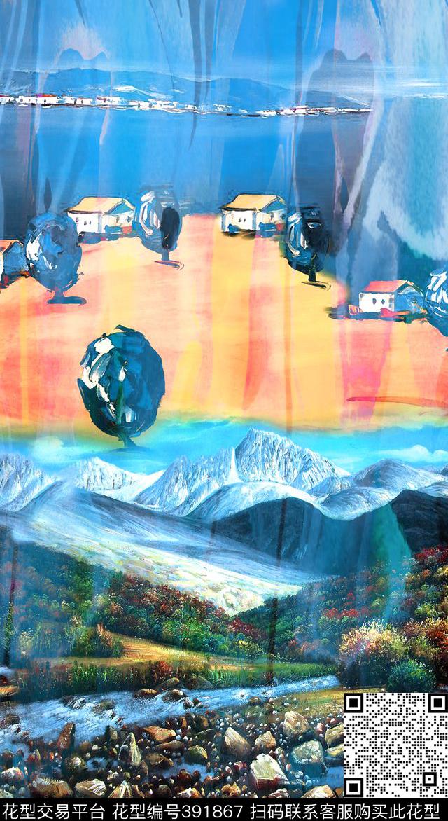 定位多彩油画数码印花华亿平台下载（图片编号: 391867） - 瓦栏（Walan）
