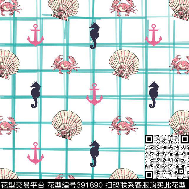 风俗画海洋生物原创主题华亿平台传统印花华亿平台下载（图片编号: 391890） - 瓦栏（Walan）