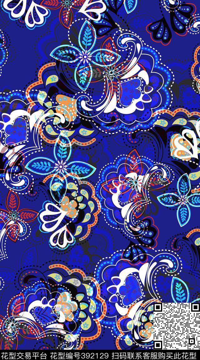 名族风名族风纹样传统印花华亿平台下载（图片编号: 392129） - 瓦栏（Walan）