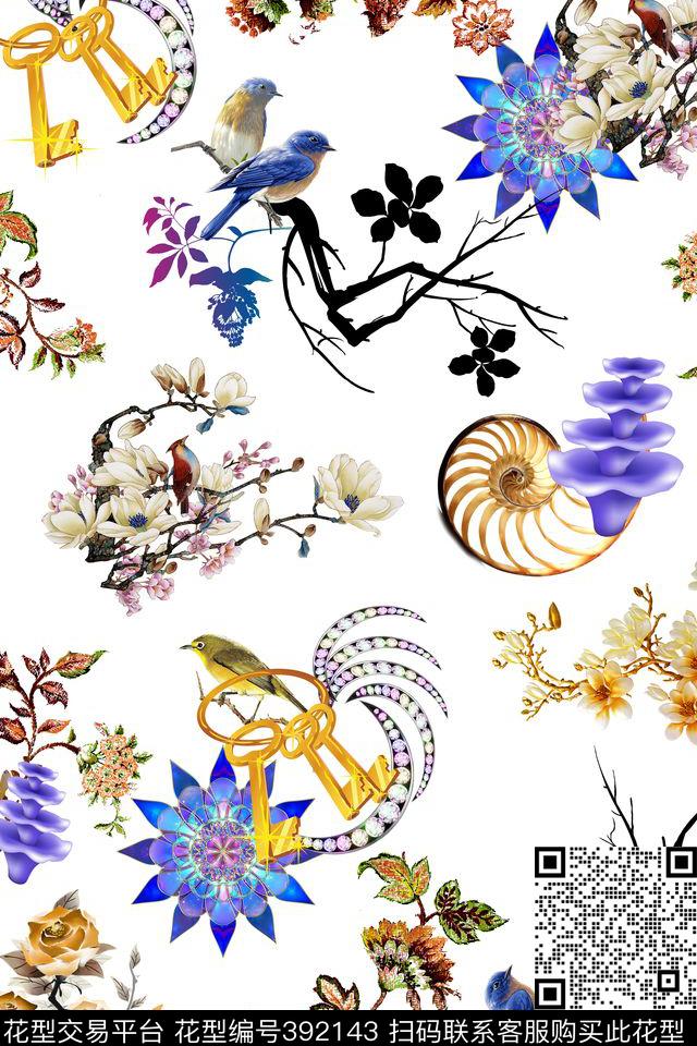 中国风古典复古古典中国风数码印花华亿平台下载（图片编号: 392143） - 瓦栏（Walan）