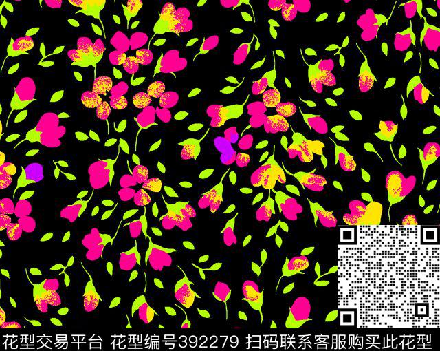 田园花卉18*14.4cm\300dpi\tiff传统印花华亿平台下载（图片编号: 392279） - 瓦栏（Walan）