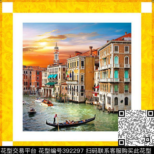 潮流复古抽象数码印花华亿平台下载（图片编号: 392297） - 瓦栏（Walan）