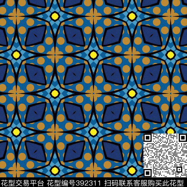 几何圆点男女传统印花华亿平台下载（图片编号: 392311） - 瓦栏（Walan）