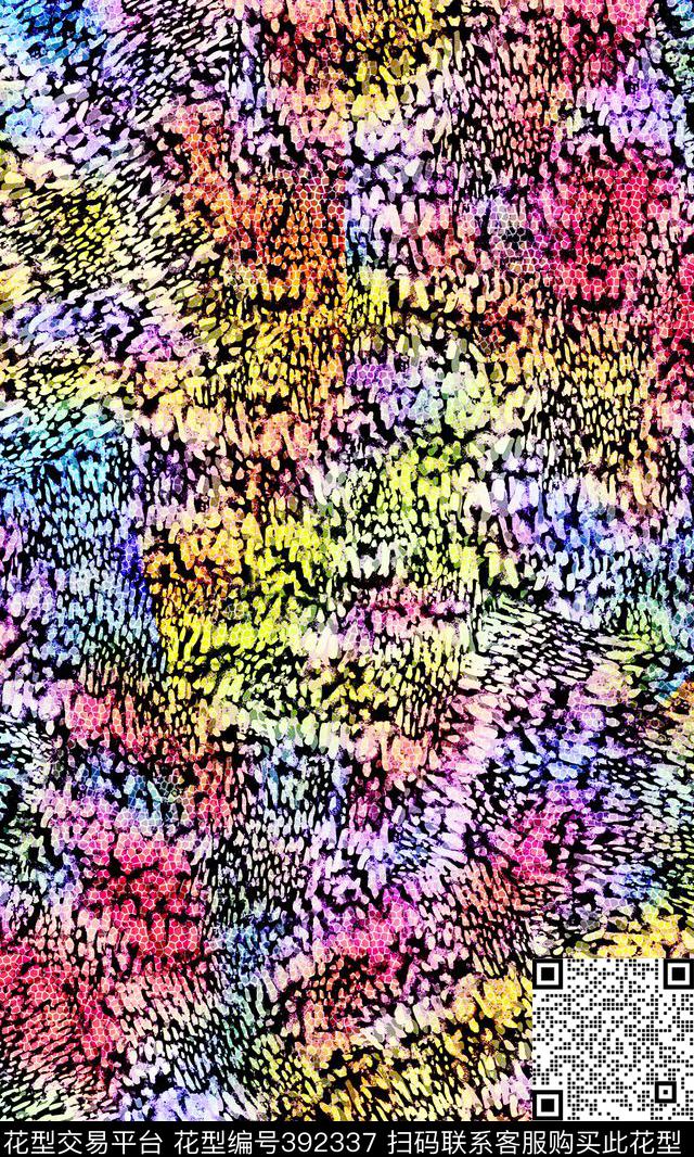 抽象数码印花华亿平台下载（图片编号: 392337） - 瓦栏（Walan）