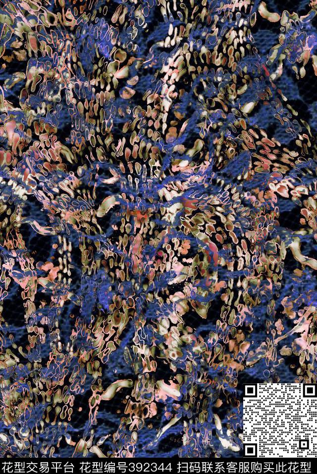 迷彩豹纹动物纹数码印花华亿平台下载（图片编号: 392344） - 瓦栏（Walan）