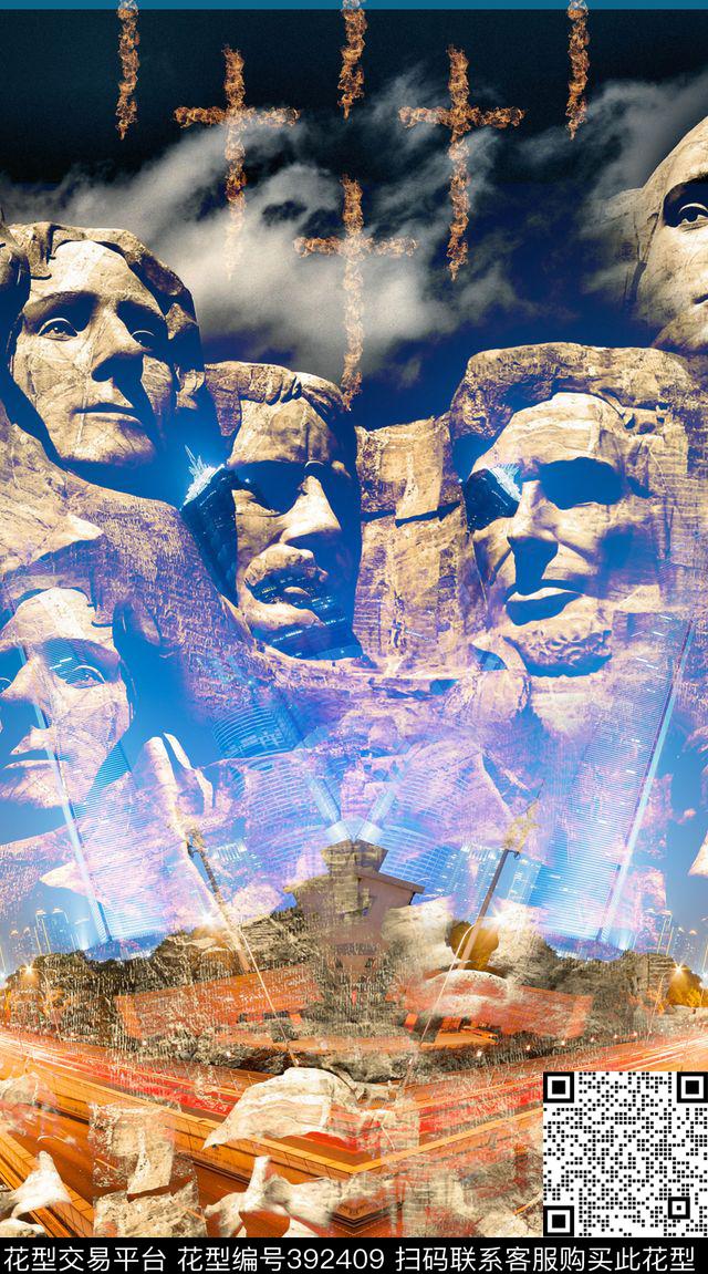 欧式风景城市数码印花华亿平台下载（图片编号: 392409） - 瓦栏（Walan）