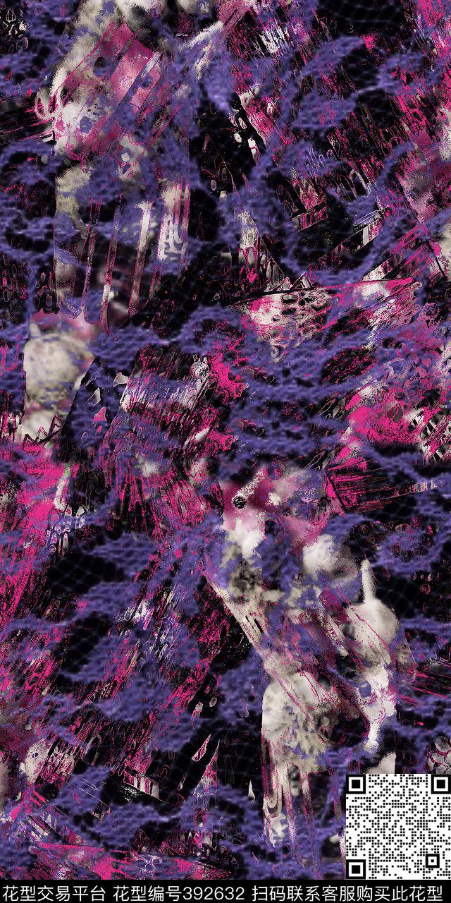 颓废毛织毛衫数码印花华亿平台下载（图片编号: 392632） - 瓦栏（Walan）