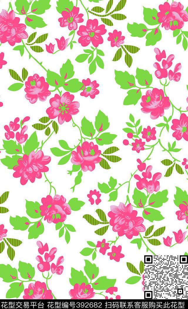 清新抽象传统印花华亿平台下载（图片编号: 392682） - 瓦栏（Walan）