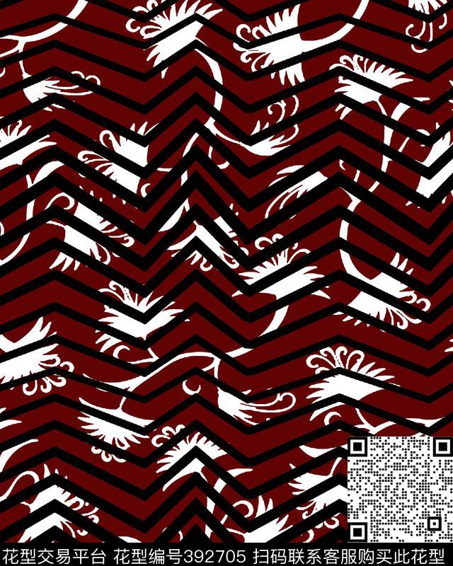 几何图案男士华亿平台几何抽象篇传统印花华亿平台下载（图片编号: 392705） - 瓦栏（Walan）