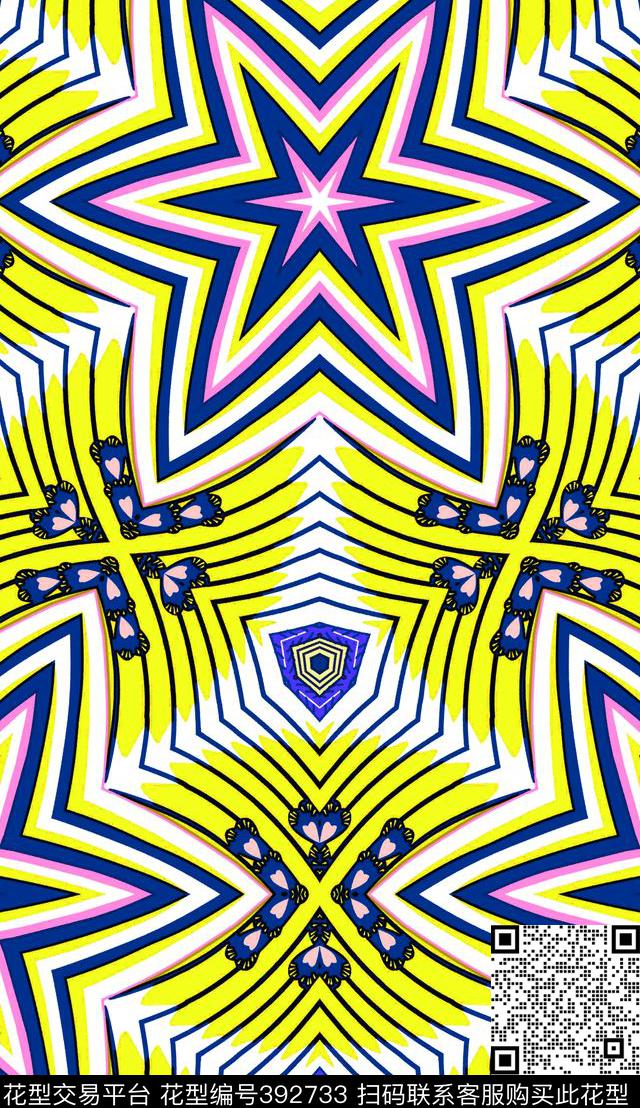 几何条纹女装传统印花华亿平台下载（图片编号: 392733） - 瓦栏（Walan）