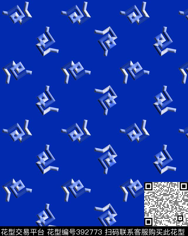 复古潮流抽象传统印花华亿平台下载（图片编号: 392773） - 瓦栏（Walan）