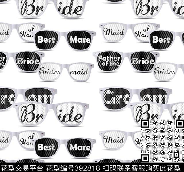 时尚休闲眼镜流行风格数码印花华亿平台下载（图片编号: 392818） - 瓦栏（Walan）